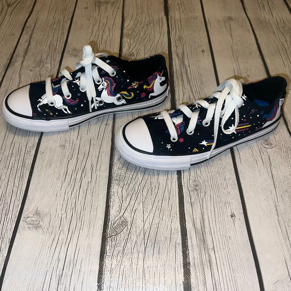 Converse All Star Chuck Taylor Rainbow Unicorn Galaxy Low Shoes Size 1.5 Junior